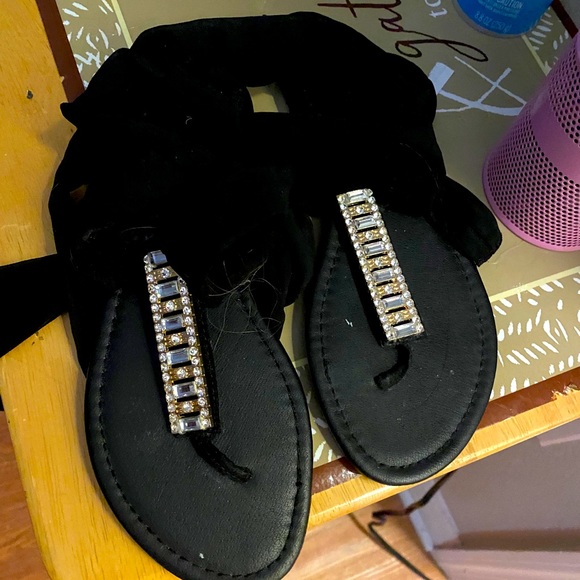 Just fab Lace up flats - Picture 1 of 2